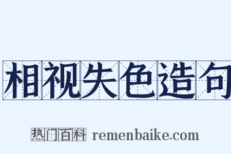 相视失色造句是什么意思的图片